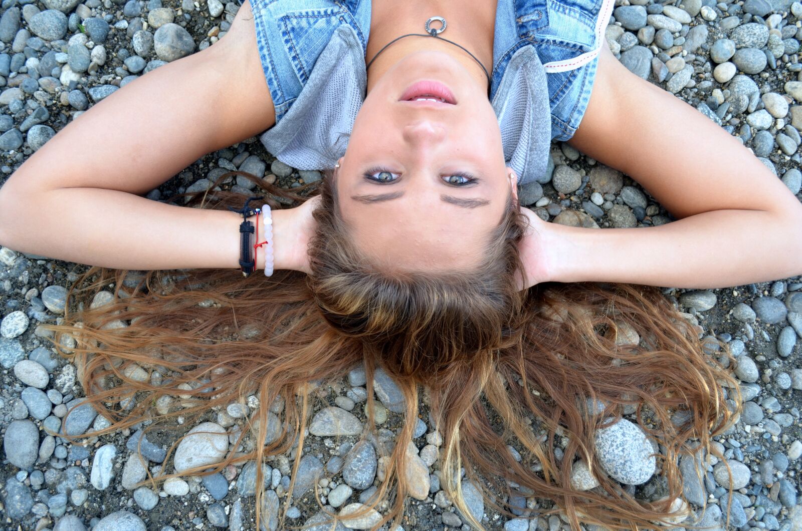 Nikon D5100 sample photo. Teen, girl, rocks photography