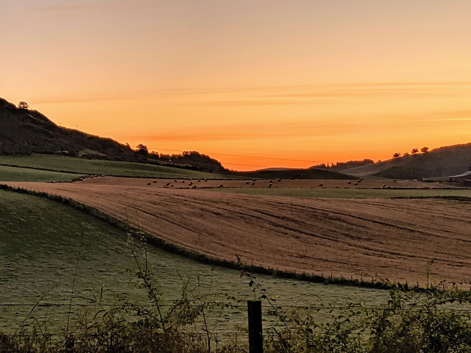 Google Pixel 3 sample photo. Scotland, sunset, hills photography