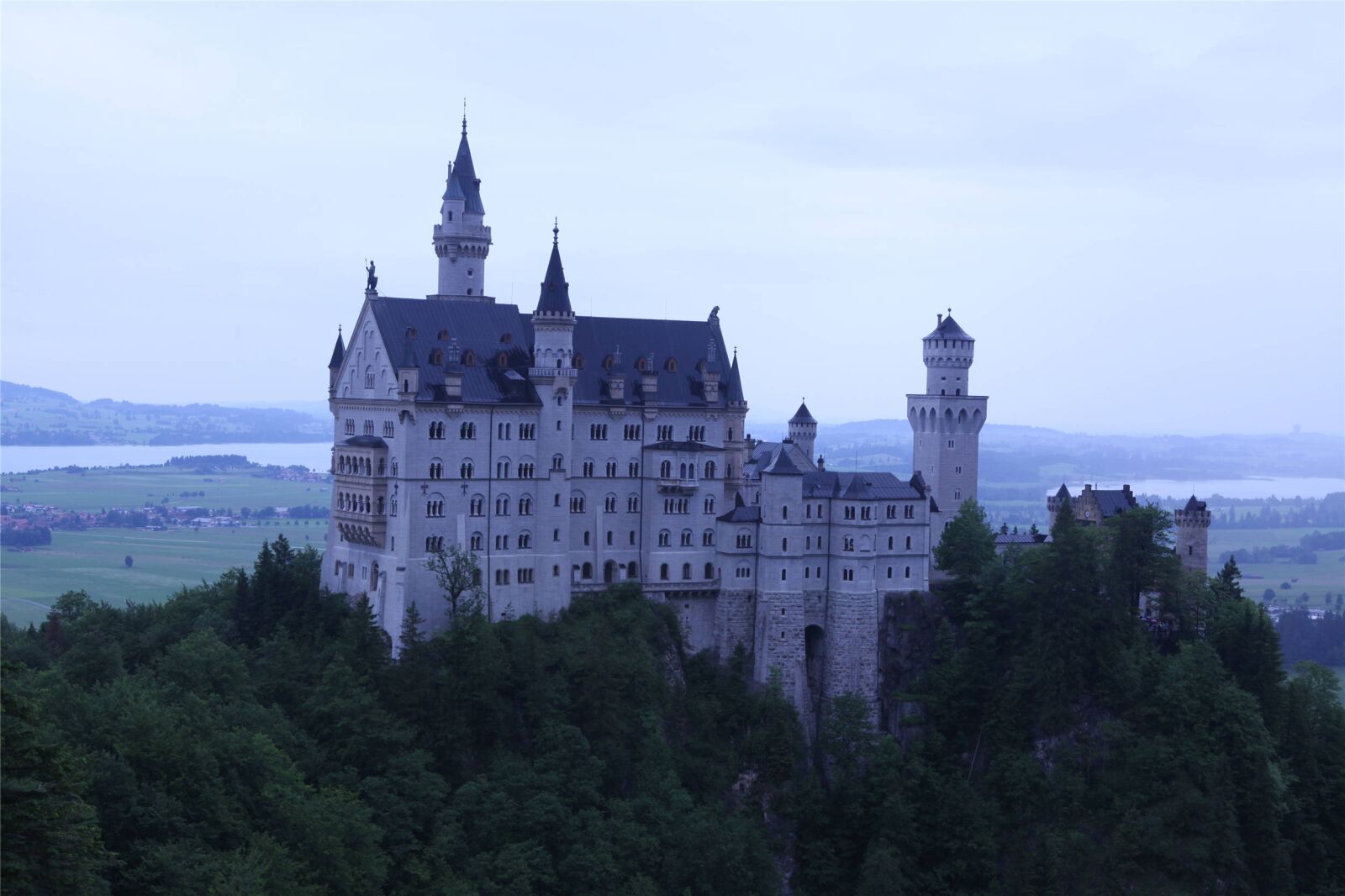 Canon EOS 5D Mark II sample photo. Neuschwanstein castle, germany, cloudy photography