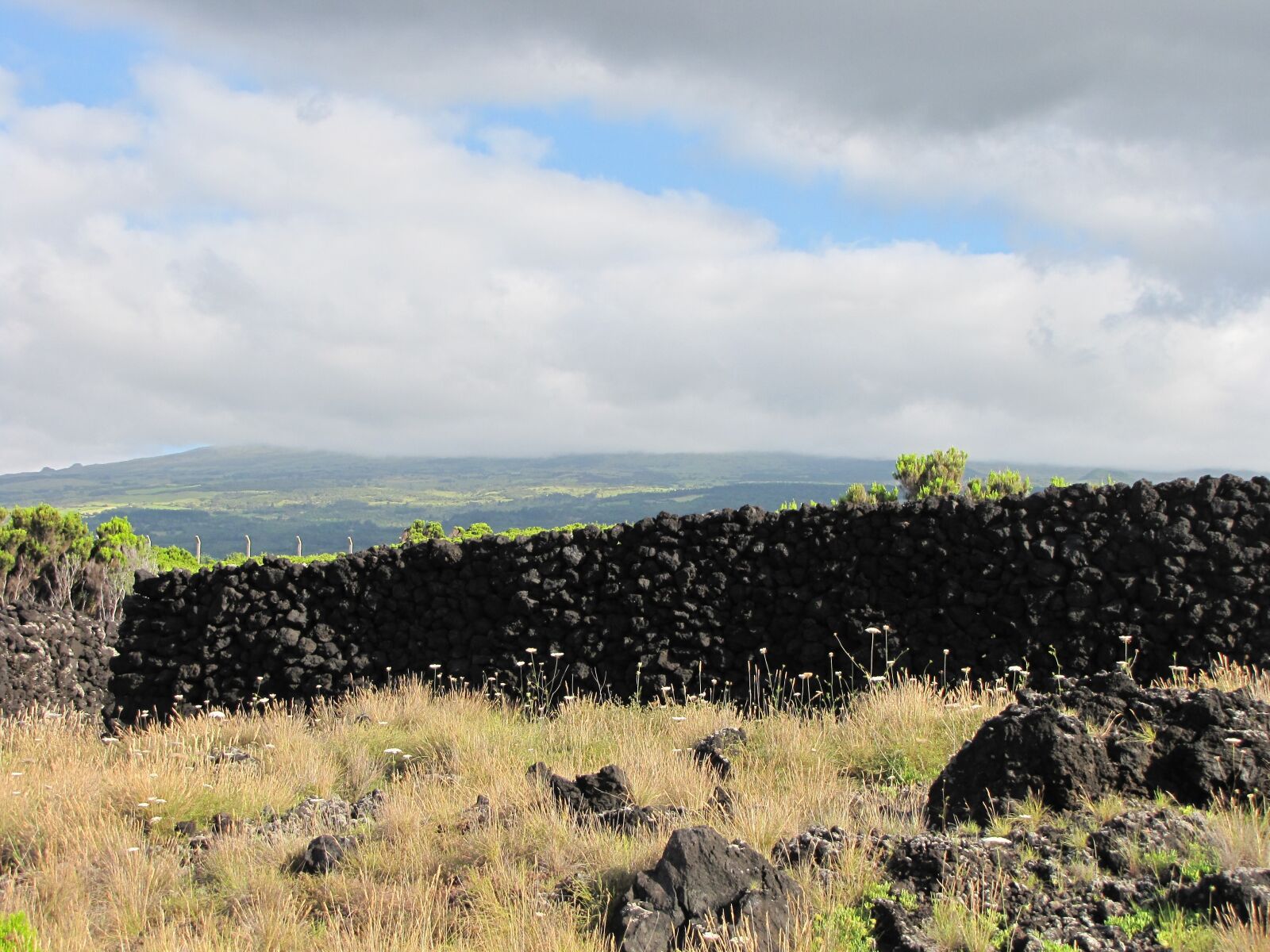 Canon PowerShot SX10 IS sample photo. Landscape, stone wall, nature photography