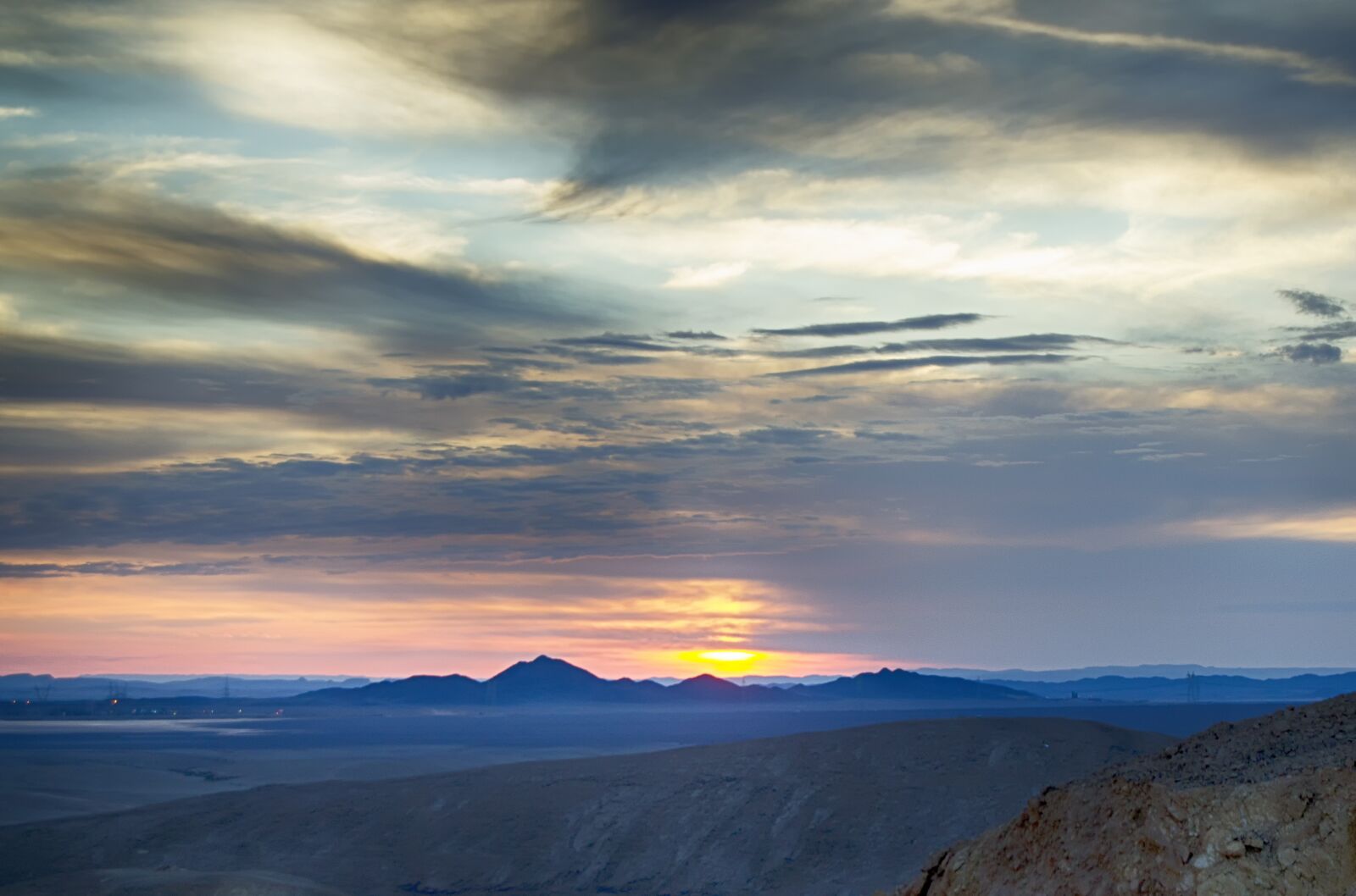 Nikon D5100 sample photo. Sunset, negev, israel photography