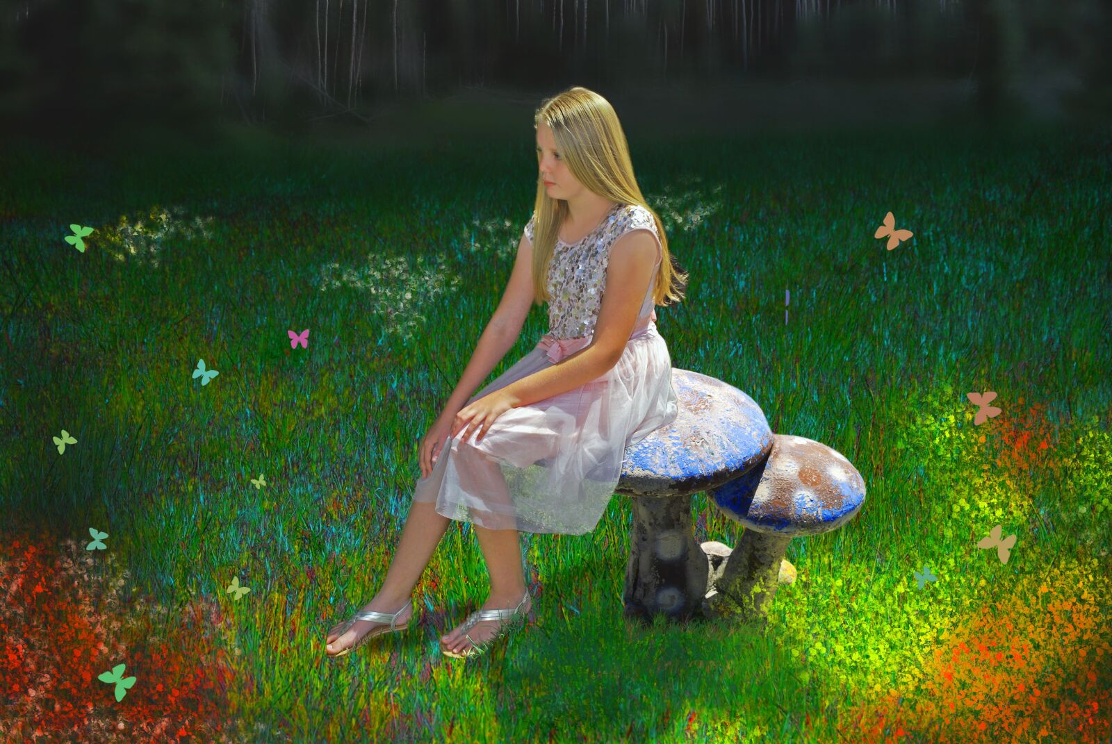 Nikon D60 sample photo. Fantasy, girl, magic garden photography