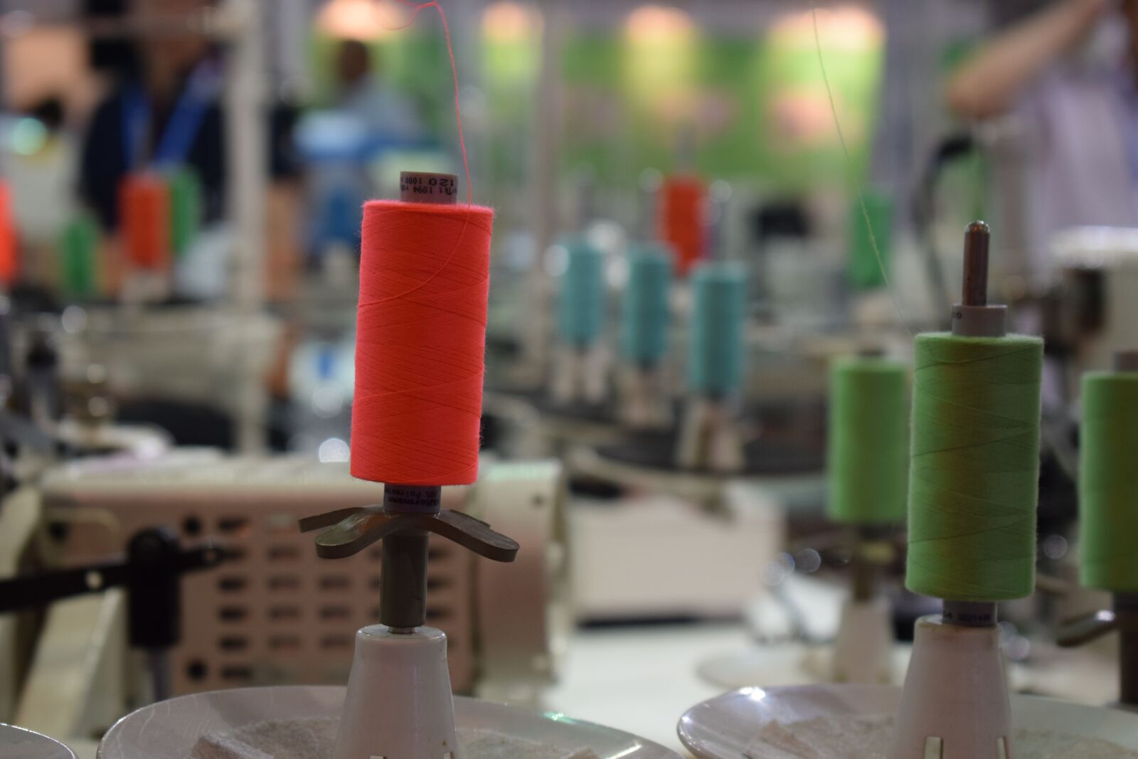Nikon D5300 sample photo. Orange, thread, stitching photography