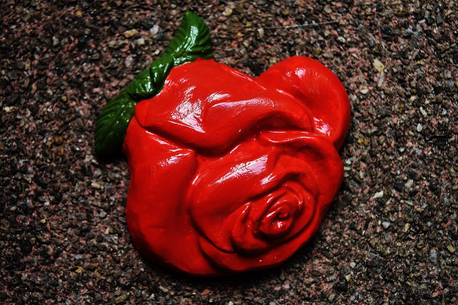 Nikon D7200 sample photo. Rose, gypsum, painted photography